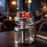 Tumpukan briket arang batok kelapa bentuk kubus berkualitas premium untuk penggunaan shisha dan hookah yang tahan lama.