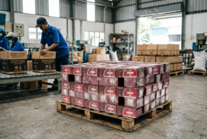 Pengiriman Kontainer Coconut Charcoal Export Supplier Profesional